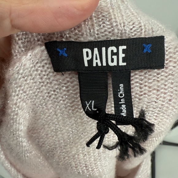 Paige wool blend Cable Knit Cardigan Cropped Sweater Y2K Buttons Front Closure - Picture 6 of 10